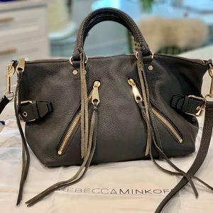 Rebecca Minkoff Moto Pebbled Satchel